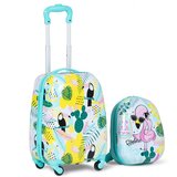  Dječji putni kovčeg + ruksak, flamingo | shoptok.hr