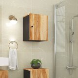 vidaXL Stenska kopalniška omarica 38x33x48 cm trden akacijev les | Shoptok.si