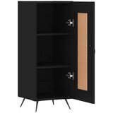 Komoda crna 34,5 x 34 x 90 cm od konstruiranog drva | shoptok.hr