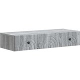 Stolna montirana na zid Siva sonoma 87,5 x 34,5 x 17 cm | shoptok.hr