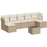 Maison Chic Seti vrtnega pohištva - Vrtna garnitura - Vrtni pohištvo set 8-delna z blazinami bež poli ratan, (21799340) | Shoptok.si