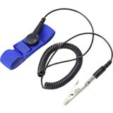 TRU COMPONENTS ESD ručni remen plava boja, crna uklj. kabel za uzemljenje pritisni gumb 9.52 mm (3/8") Cijene