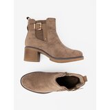 Shelvt Stylish beige boots with a comfortable heel | shoptok.hr