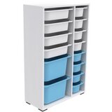 Hanah home višenamenska polica rine 2D4K8U white blue | ePonuda.com