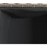  Vrtna sadilica s 2 posude siva 72 x 30 x 32 cm od poliratana | Shoptok.si