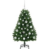  Umjetno božićno drvce S LED lampica Zelena 120 cm PVC i metal | shoptok.hr