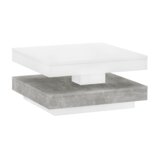 Kondela Klubska mizica, bela/beton, MANDY | Shoptok.si