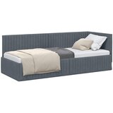  Kutni okvir kreveta Tamno siva 80 cm x 200 cm Baršun | shoptok.hr