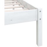  Okvir za krevet od masivne borovine bijeli 100 x 200 cm | shoptok.hr