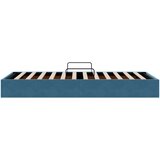  Ottomanska Okvir za krevet s pohranom s pohranom Baršun - Tamno plava 90 x 200 cm | shoptok.hr