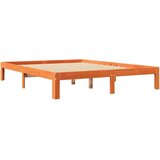  Knjižna postelja brez vzmetnice vošč. rjava 135x190 cm borovina, (21791976) | Shoptok.si