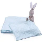 igračka tješilica Bunny Hop Hop - Blue muslin