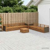  Set vanjskih sofa 9 kom. Prirodna Čvrsto drvo akacije | shoptok.hr