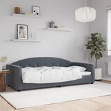 vidaXL Raztegljiva postelja temno siva 90x200 cm žamet Cene