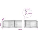  Gabion s žicom debljine 5 mm i mrežom 10x10 cm 800x100x50 cm Slike