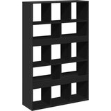 vidaXL Knjižna omara črna 100x33x156,5 cm inženirski les | Shoptok.si