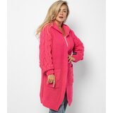 Pri Cardigan Long Chunky Braid Wool Sweater | Shoptok.si