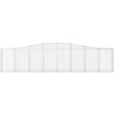  Obokane gabion košare 5 kosov 400x30x80/100 cm cinkano železo | Shoptok.si
