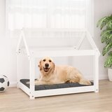 vidaXL Krevet za pse bijeli 81 x 60 x 70 cm od masivne borovine Cijene