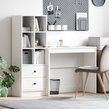 vidaXL stol s pohranom od bijelog konstruiranog drveta | shoptok.hr