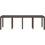  Stol za vrt Smeđa 250 x 100 x 73 cm poliratan | shoptok.hr