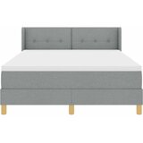  s opruga kutije Svijetlo siva 190 x 140 cm tkanina | shoptok.hr