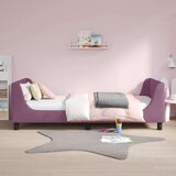  Otroški posteljni okvir z vznožjem Vijolična 90 x 190 cm Žamet, (5000104559) | Shoptok.si