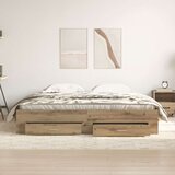 vidaXL Krevet s ladicama Artisan Oak 180x200 cm Konstruirano drvo | shoptok.hr