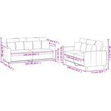  2-dijelni set sofa s jastucima plavi baršunasti | shoptok.hr