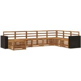 vidaXL Zunanja garnitura za sedenje 8 pcs Naravna Masiven les akacije, (5000280400) | Shoptok.si