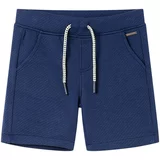 vidaXL Otroške kratke hlače z vrvico temno modre 116