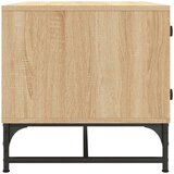  Stolić za kavu sa staklenim vratima boja hrasta 68 5x50x50 cm | shoptok.hr
