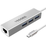 INF Type-C na Gigabit Ethernet Adapter s 3-Port USB Hub - Visoka hitrost, (5000130787) Cene