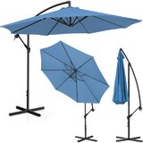 UNIPRODO Vrtni senčnik z roko, okrogel, nagiben, premer. 300 cm modra, (21091256) | Shoptok.si