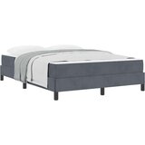  Boxspring krevet s madracem Tamno siva 160 x 200 cm Baršun | shoptok.hr