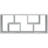  Zidna polica siva boja betona 36 x 16 x 90 cm konstruirano drvo | shoptok.hr