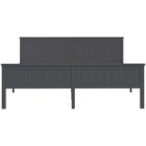  Posteljni okvir siv iz trdne borovine 200x200 cm, (20645037) | Shoptok.si