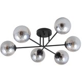  Luster na šipci ROMA 6xE14/10W/230V crna/dimljena | Eponuda.com