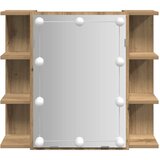  Ormar s ogledalom i LED-om Artisan hrast 70x16,5x60 cm | shoptok.hr