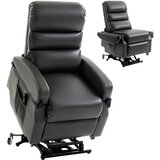 HOMCOM televizijski naslonjač umetno usnje, pena 98D x 78Š x 110V cm Temno siva, (5000242957) | Shoptok.si