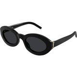 Saint Laurent SLM136 001 ONE SIZE (52) Črna/Siva Cene