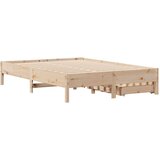 vidaXL Okvir kreveta bez madraca 140 x 190 cm od masivne borovine | shoptok.hr
