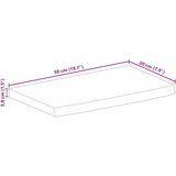 Stolna ploča sa živim rubom 50x20x3,8 cm od masivnog drva manga | shoptok.hr