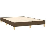  Okvir za krevet s oprugom tamnosmeđi 140 x 190 cm od tkanine | Eponuda.ba