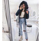 Gemre Navy jacket with a fur hood Poisson | Shoptok.si