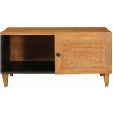 vidaXL Klubska miza Svetlo rjava 80 x 50 x 40 cm trden mangov les | Shoptok.si