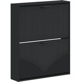  Ormar za cipele na zidu HOORN 71 x 17 x 86 cm Konstruirano drvo - Crna | shoptok.hr