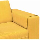  Kavč z blazino Svetlo rumena 250 x 77 x 76 cm Žametna tkanina, (5000137982) | Shoptok.si