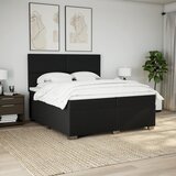  Krevet s oprugama i madracem crni 200x200 cm od tkanine | shoptok.hr