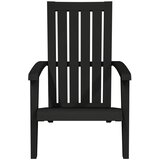  Vrtna stolica Adirondack od polipropilena crna | shoptok.hr